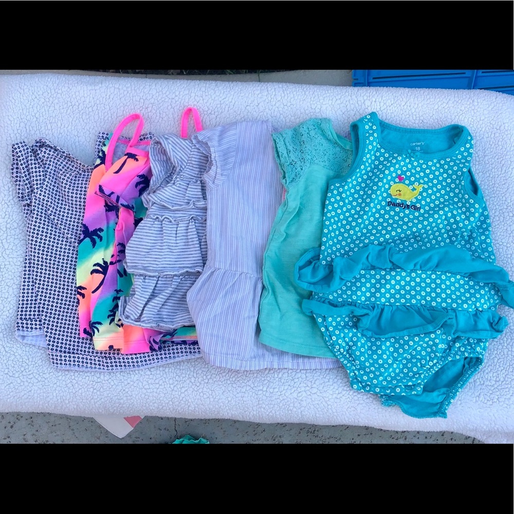 Bundle of 5 tops and 1 onesie for an 18 month old